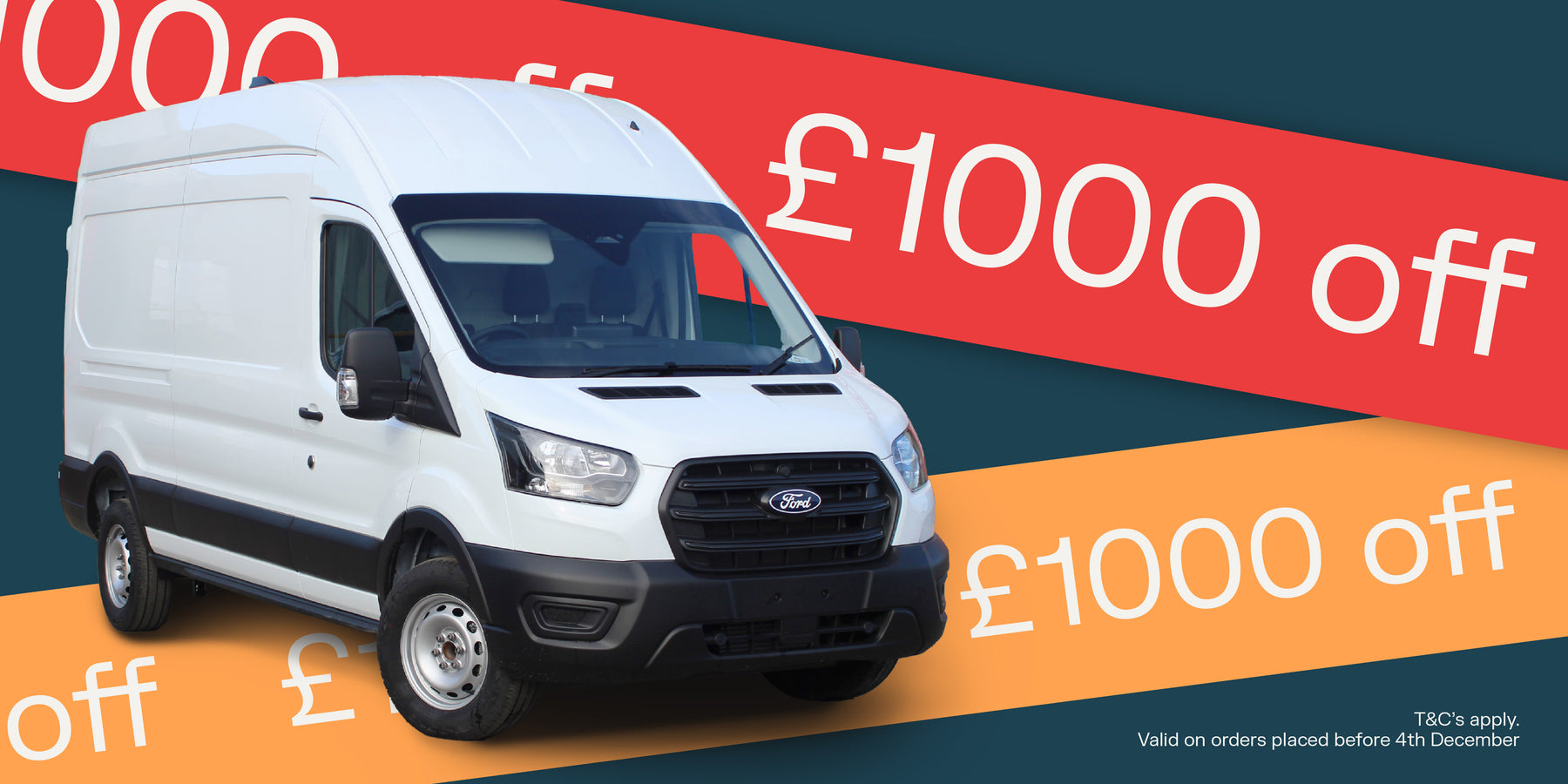 VanDemand Black Friday Deal 2024. Ford Transit L3 H3 £1000 off