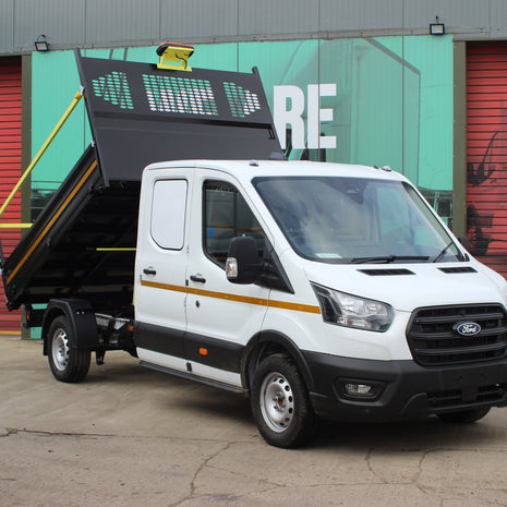 Ford Transit Praevia Tipper 2L Diesel L3 Manual Double Cab 165ps Frozen White