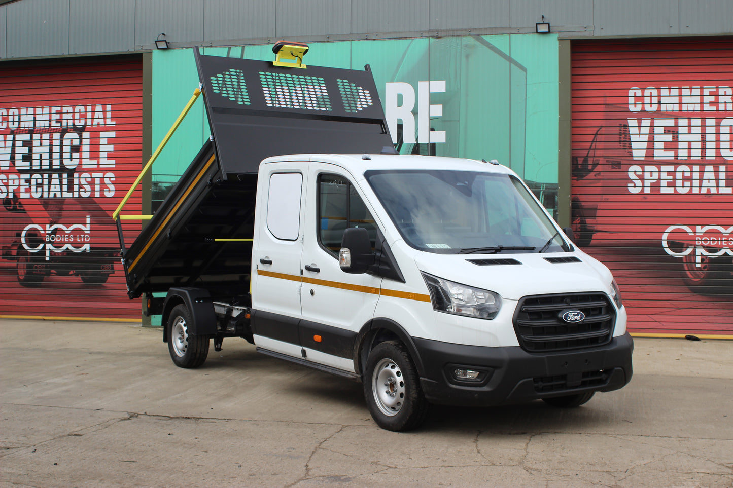 Ford Transit Praevia Tipper 2L Diesel L3 Manual Double Cab 165ps Frozen White