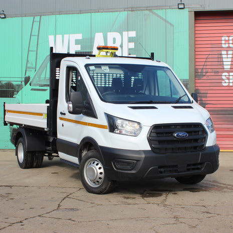 Ford Transit Praevia Tipper Diesel L2 Manual Single Cab 165ps Frozen White