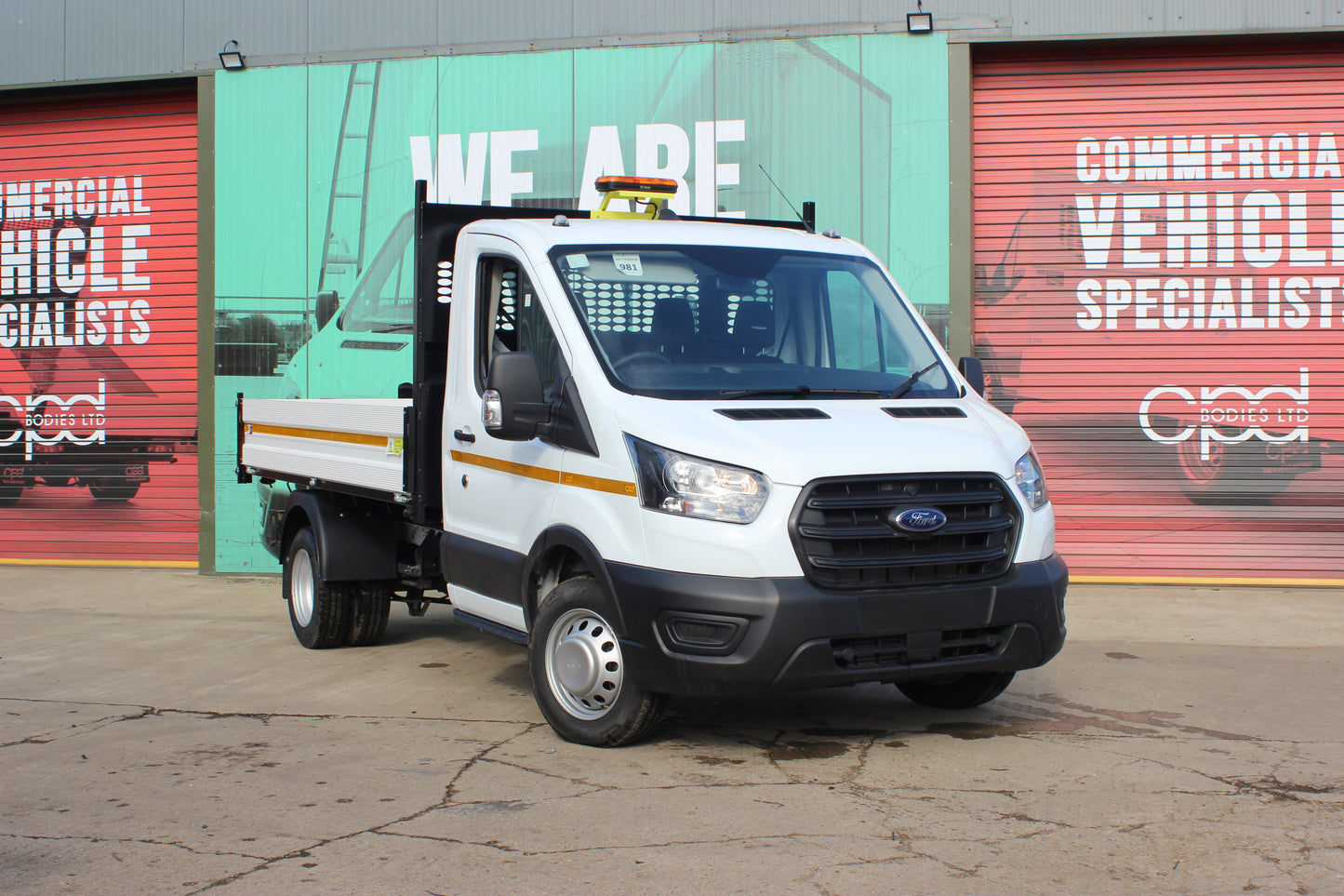 Ford Transit Praevia Tipper Diesel L2 Manual Single Cab 165ps Frozen White