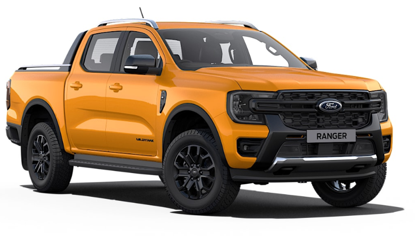 Ford Ranger Double Cab Pick Up, 3.0L 4V V6, Wildtrak 10 Spd, Auto, Cyber Orange