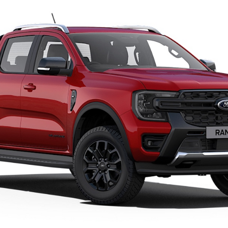 Ford Ranger Double Cab Pick Up, 3.0L 4V V6, Wildtrak 10 Spd, Auto, Lucid Red