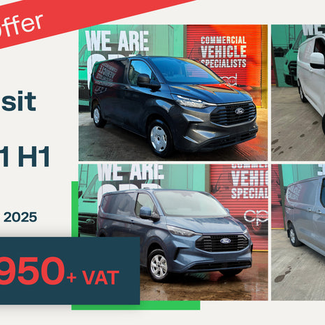 January Sale! Ford Transit Custom L1 H1 Limited 136ps 2L Diesel Manual, Various Colours